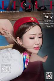 Chân người mẫu Amy & chân người mẫu "Chắp chân nữ tiếp viên xinh đẹp" [丽 柜 LIGUI] Vẻ đẹp Internet